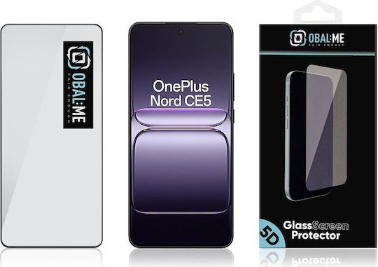 Obal:Me 5D Tempered Glass Μαύρο (OnePlus Nord CE5)