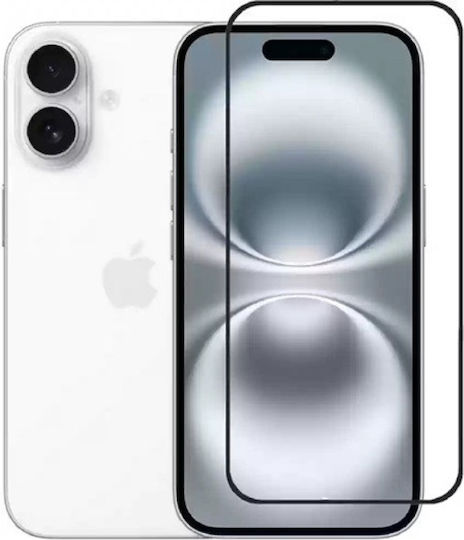 ObaStyle Vollkleber Gehärtetes Glas Schwarz (iPhone 15 Plus / 16 Plus)