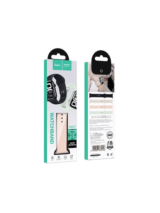 Hoco Wa37 44 45 46 49mm Fluor Rubber Apple Watch Series 1/2/3/4/5/6/7/8/9/se/ultra1/ultra2 Rosa Tragbare Bänder