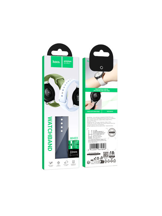 Hoco Wh22 Silikon Tragbare Bänder Samsung Huawei Xiaomi Vivo Oppo Ka 22mm Universell Dunkelblau