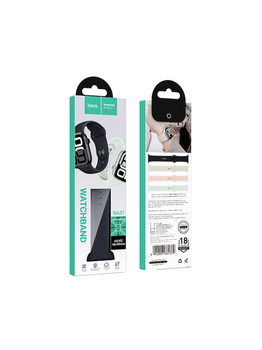 Watchband Hoco Wa37 44 45 46 49mm Fluorine Rubber Apple Watch Series 1 2 3 4 5 6 7 8 9 Se Ultra1 Ultra2 Μαύρο Watchband Hoco Wa37 44 45 46 49mm Fluorine Rubber Apple Watch Series 1 2 3 4 5 6 7 8 9 Se Ultra1 Ultra2 Μαύρο