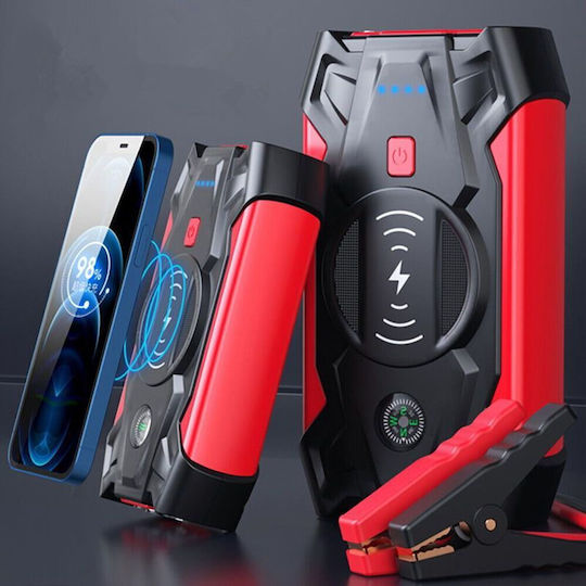 Andowl Battery Starter Qx7 Tragbar Auto-Starthilfe 26000mAh mit Power Bank,Powerbank / USB 12V