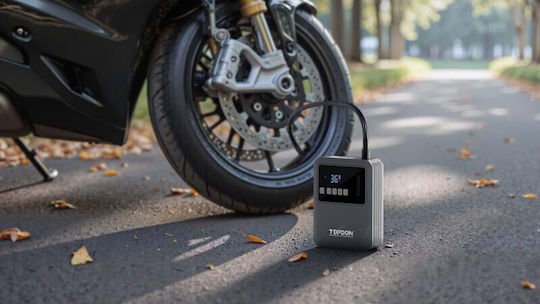 Topdon V1200Air Portable Car Battery Starter 10000mAh with Power Bank / Pump / USB / Flashlight 12V