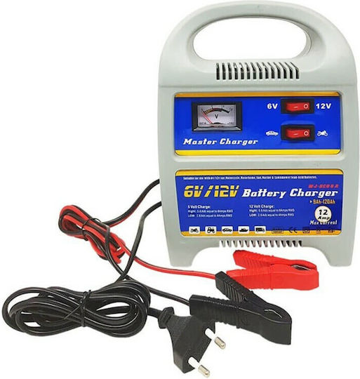 Φορτιστής Μπαταρίας Αυτοκινήτου 6/12V WJ-BC12A 6V & 12V 12AH