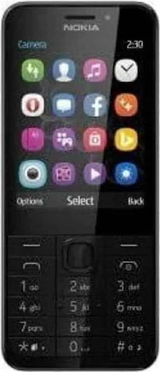 Nokia 230 Dual SIM Κινητό με Κουμπιά (EU) Dark Silver