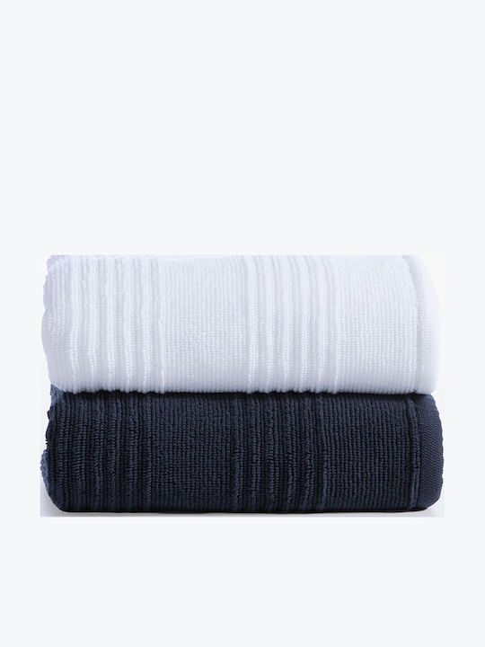 Nef-Nef Homeware Set Bath Towels 2 pcs Boat White Weight 650gr/m²