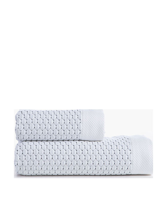 Nef-Nef Homeware Set Bath Towels 2 pcs Sailing White Weight 600gr/m²