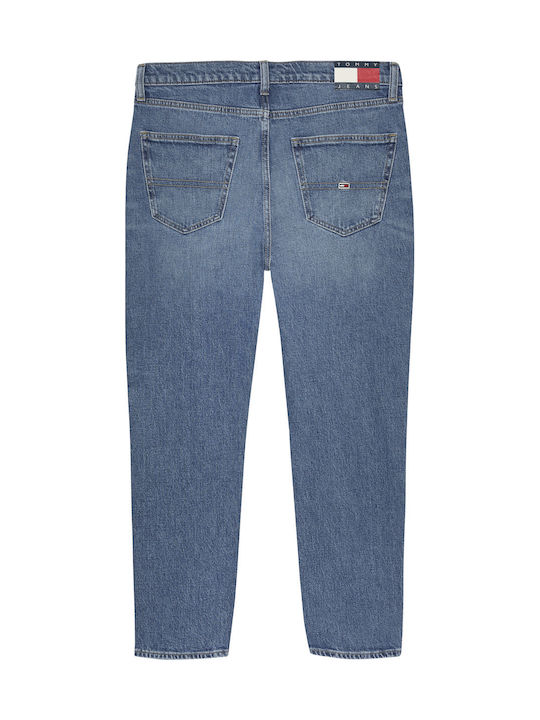 Ανδρικό Παντελόνι Τζιν με Regular Tapered Εφαρμογή Denim Medium