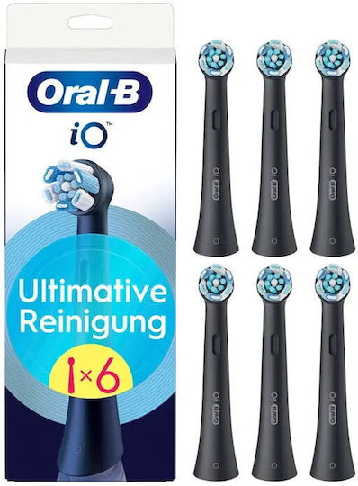 Oral-B iO Ultimate Clean Ersatzköpfe für Schwarz 6 Stück