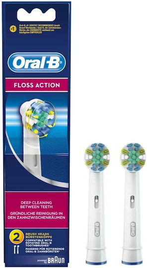 Oral-B Floss Action Electric Toothbrush Replacement Heads 2pcs