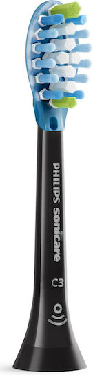 Philips Sonicare C3 Premium Plaque Defence Electric Toothbrush Replacement Heads for Standard Black HX9044/33 4pcs