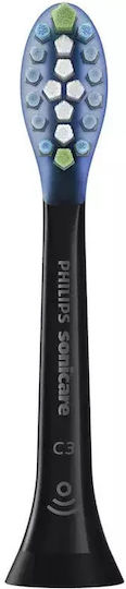Philips Sonicare C3 Premium Plaque Defence Electric Toothbrush Replacement Heads for Standard Black HX9044/33 4pcs