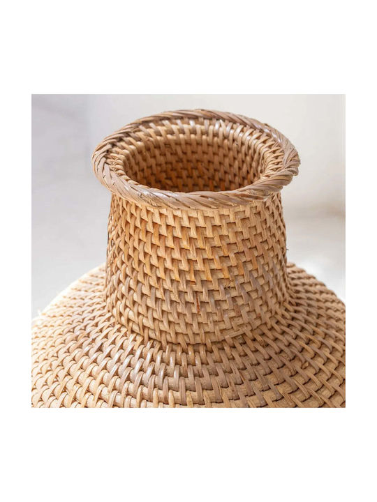 Phos & Gaia Decorative Vase Wooden Kamari Brown