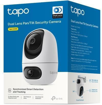 TP-LINK Tapo C245D v1 IP Dual Surveillance Camera Wi-Fi 3+3MP with Two-Way Communication