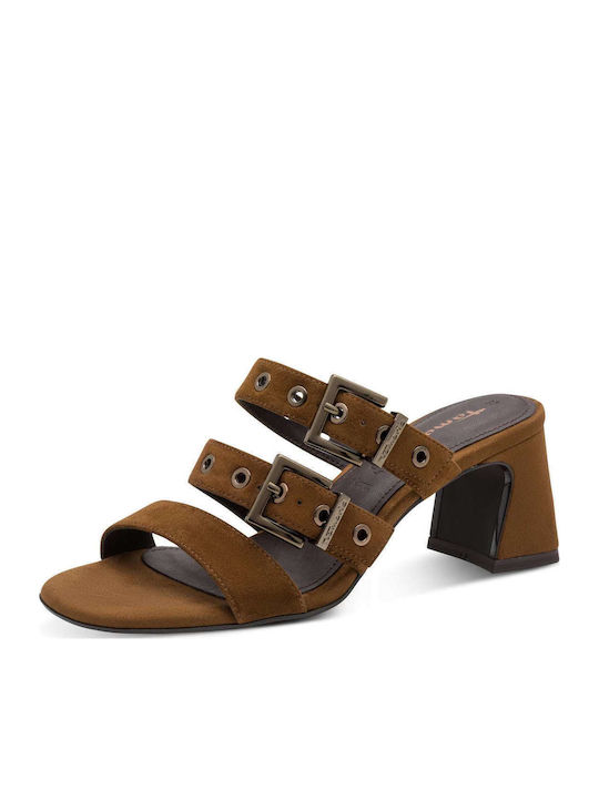 Summer Women's Platform Slippers Style Tabac Brown