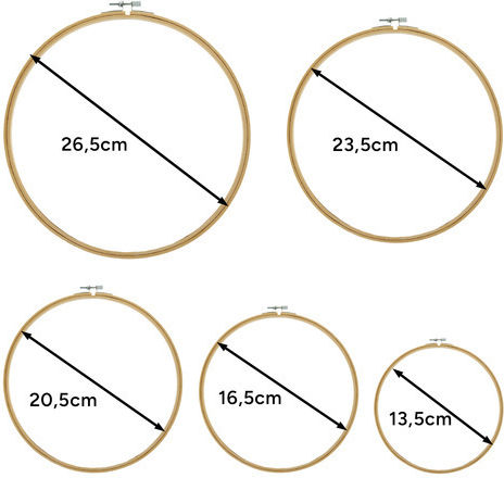 Embroidery Set Zola 100 Colored Threads Thread Length 8 M Accessories Included 30 X 45 Cm