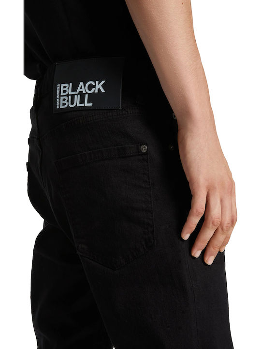 Cool Guy Men's Jeans Pants Elastic with Slim Fit Black
