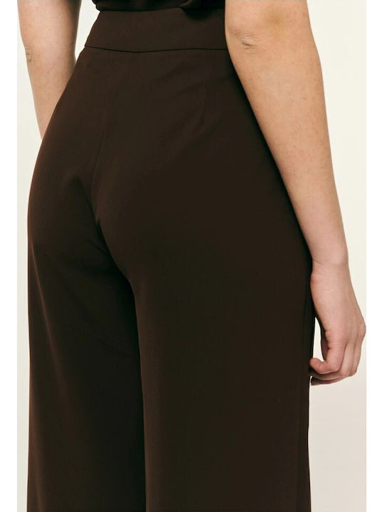 Women's Fabric Trousers in Regular Fit Black