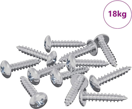 vidaXL Ξυλόβιδα Inox 10976τμχ 18kg