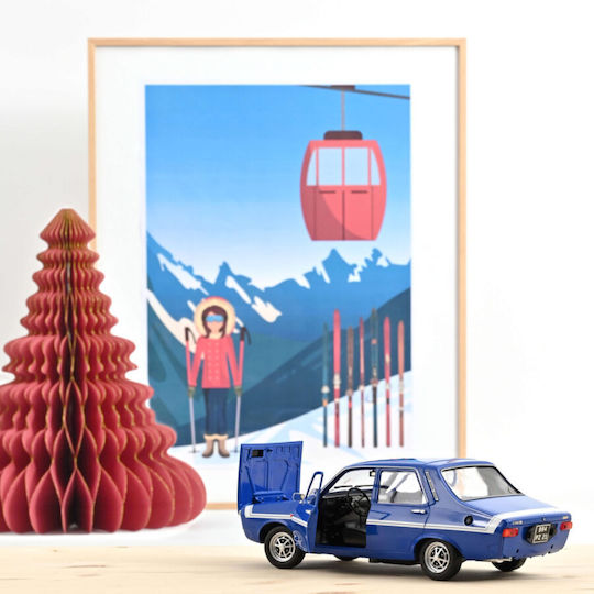 Renault 12 Gordini Mașină Model Fără Bara 1971 Albastru-de-franța 1:18