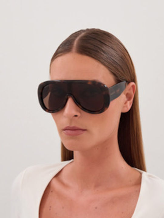 Gucci Unisex Sunglasses with Brown Horn-Rimmed Frame and Brown Lenses GG2164S 002