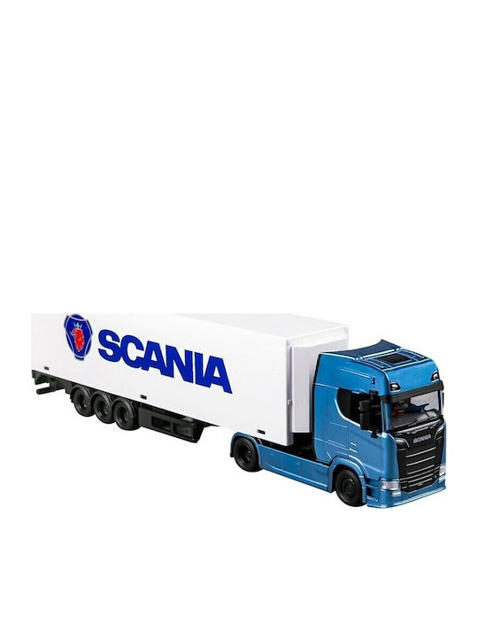 Παιχνιδολαμπάδα Bburago Νταλίκα Scania-mercedes-volvo Benz Actros Yokohama 1/43 Hauler Trailer