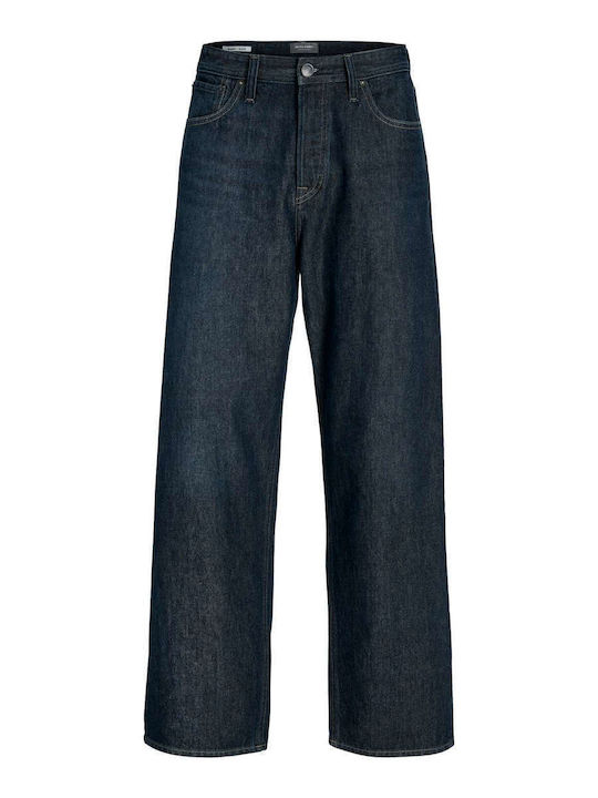Ανδρικό Παντελόνι Τζιν με Loose Baggy Εφαρμογή Unwashed Denim