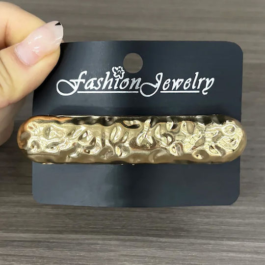 Sculptural Hair Bar Fantasy In Gold Chic Stainless Steel
