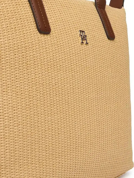 Tommy Hilfiger Popette Γυναικεία Tote Τσάντα Ψάθινη