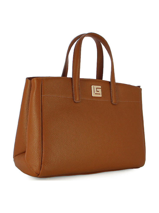 Geantă De Damă Din Piele Tip Crossbody Tabac