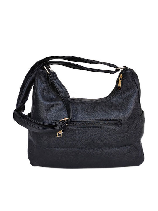 Leather Women's Shoulder Bag Black