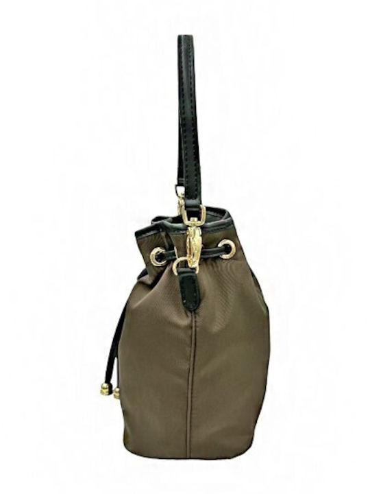 Stoff Damen Beutel Crossbody Khaki