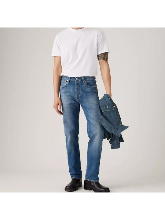 501original Fit Ανδρικό Παντελόνι Τζιν με Regular Straight Εφαρμογή Μπλε