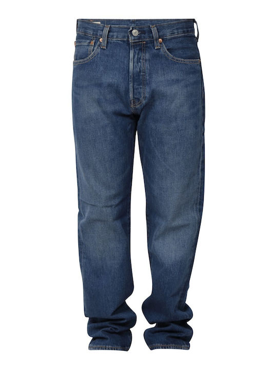 501original Fit Ανδρικό Παντελόνι Τζιν με Regular Straight Εφαρμογή Μπλε