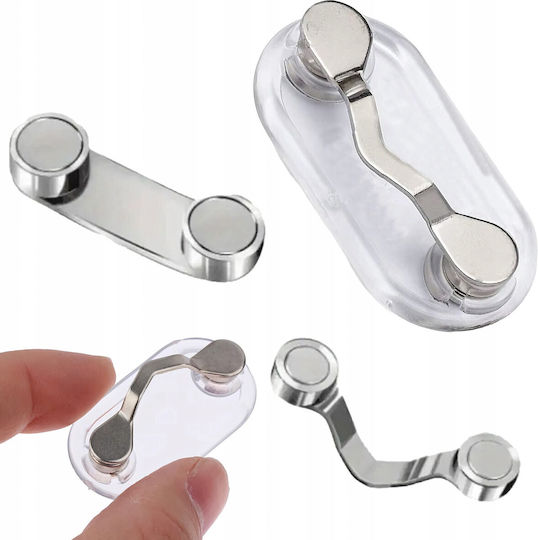 Suport Magnetic Clip Pentru Ochelari Zola Multifuncțional Oțel Abs 4 4 X 2 4 Cm Transparent