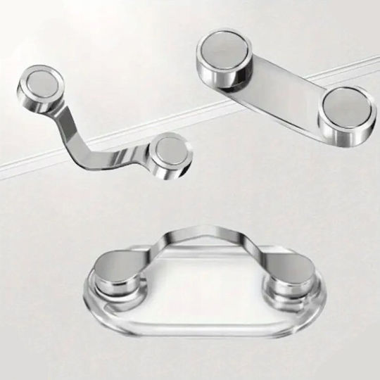 Suport Magnetic Clip Pentru Ochelari Zola Multifuncțional Oțel Abs 4 4 X 2 4 Cm Transparent