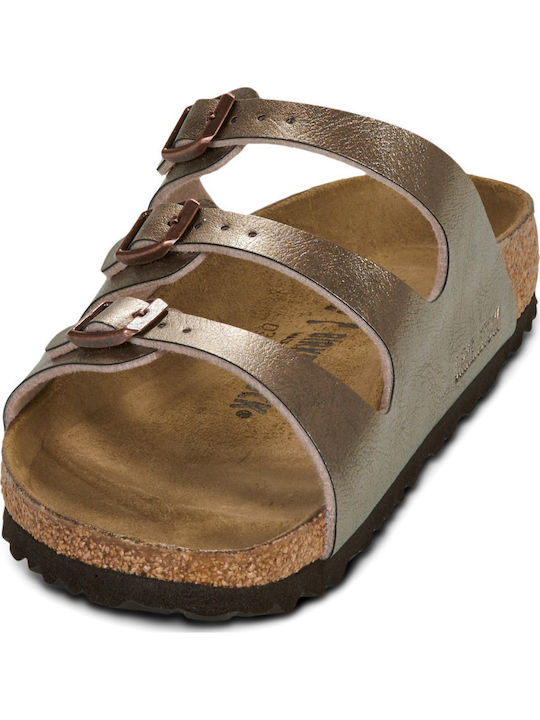 Florida Women's Flat Sandals Beige Narrow Fit