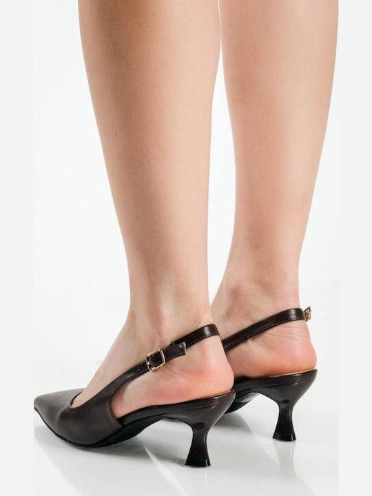 Pumps Mit Riemen Braune