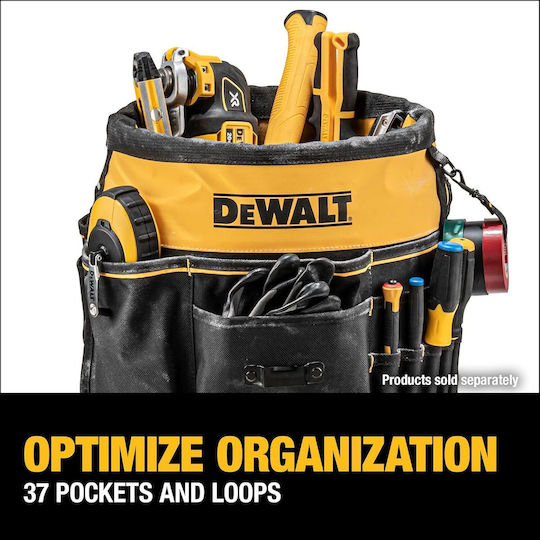 Dewalt Tool Organizer 37 Pockets Loops Tool Storage Including Toughcase Pocket Dwst560109