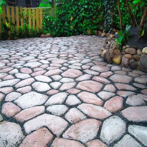Matriță Pentru Pardoseli Din Beton Zola Model Neregulat Reutilizabil Din Plastic 45 X 45 X 4.5 Cm Negru