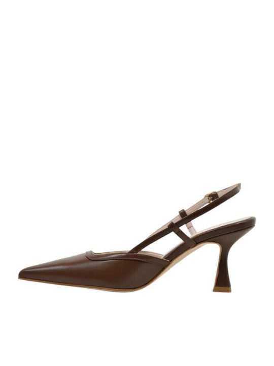 Leder Pumps Braune