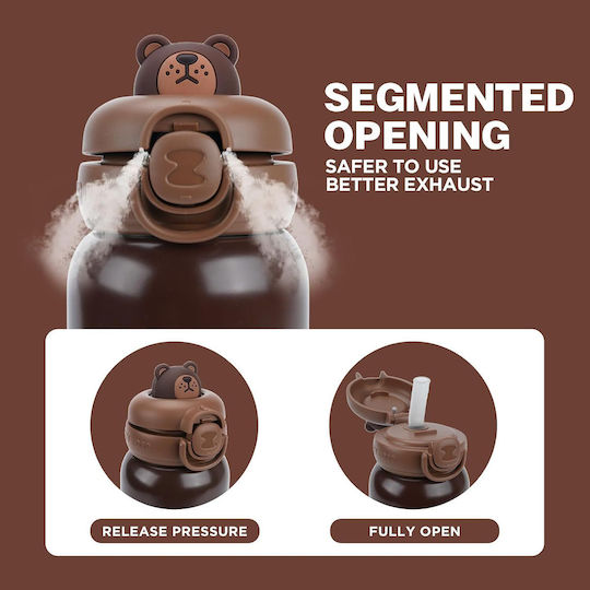 Zoy Zoii Kids Thermos Water Bottle E8 450ml Bear