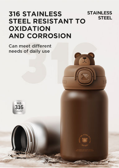 Zoy Zoii Kids Thermos Water Bottle E8 450ml Bear