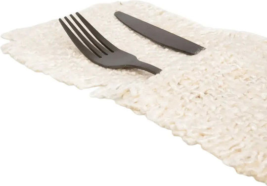 Set Etuis Für Besteck Baumwolle Natürlicher Glanz 4 Stück Pgsi0139