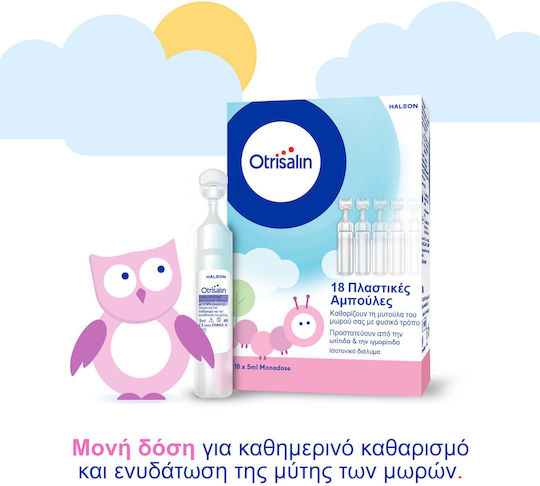 Otrisalin Ser Fiziologic pentru Curățarea și Hidratarea Nasului în Ampule 48x5ml