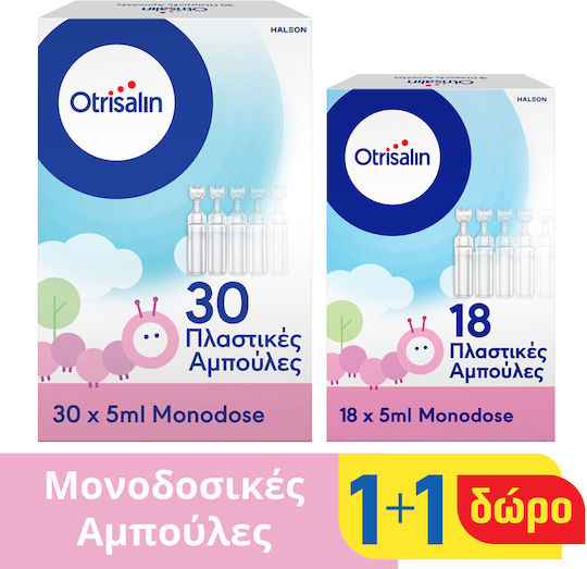 Otrisalin Ser Fiziologic pentru Curățarea și Hidratarea Nasului în Ampule 48x5ml