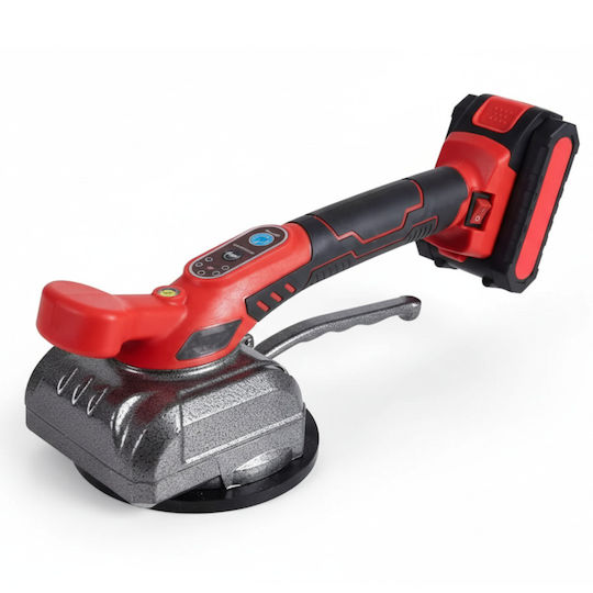 Ventuză Vibrantă Pentru Plăci Ceramice Zola 5 Niveluri de Aspirație 80 Kg Putere de Aspirație 2 Baterii 21 V Diametru 130 Mm Mănuși 4 Răzuitoare Cutie de Depozitare