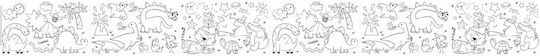 Coloring Roll Kit Dino World
