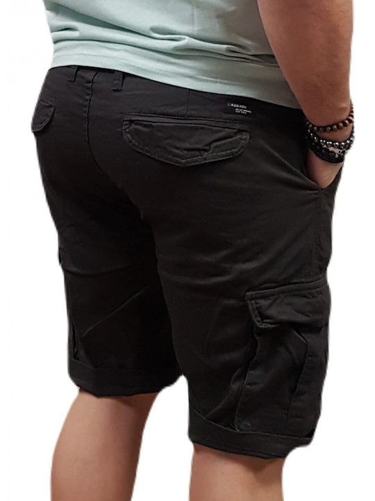 Rebase Ανδρική Βερμούδα Cargo Anthracite