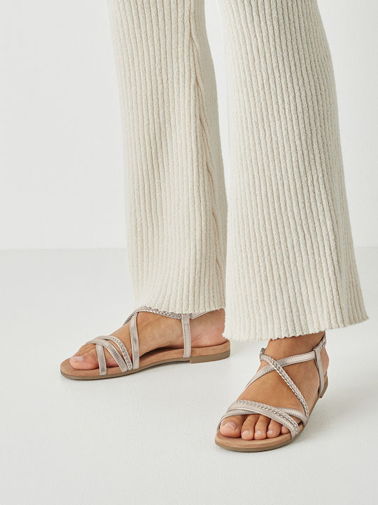 Damen Gold Sandalen
